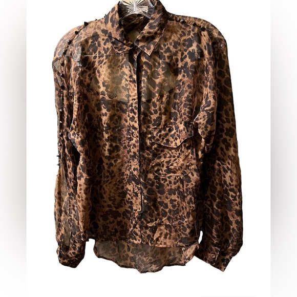 Cotton Candy Tops - Cotton candy leopard top